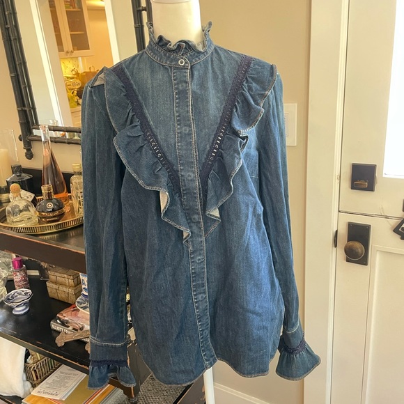 Stella McCartney Tops - Stella McCartney Jean Ruffle Top